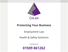 Tablet Screenshot of colaw.co.uk